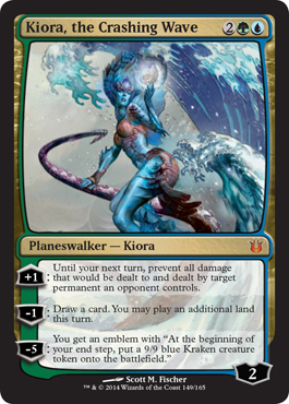 Kiora, the Crashing Wave MtG Art from Born of the Gods Set