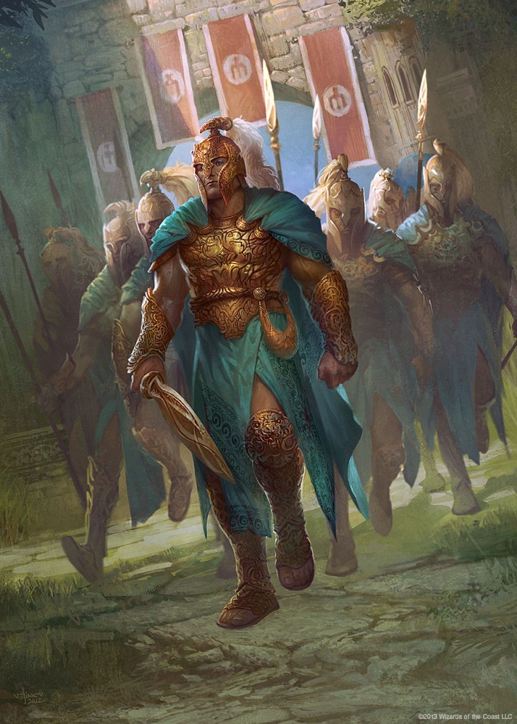 Mtg Art Soldier Token From Theros Set By Svetlin Velinov Art Of