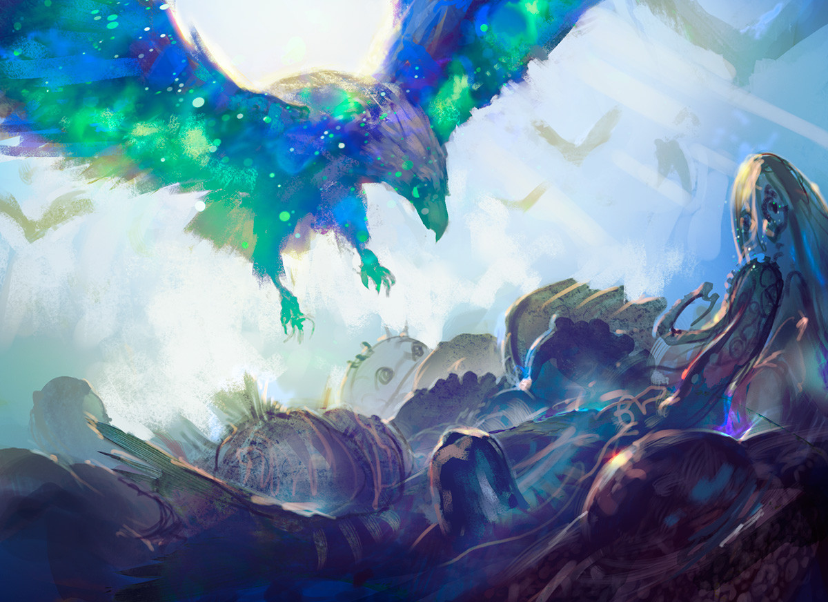 Mtg Art Rise Of Eagles From Journey Into Nyx Set By Noah