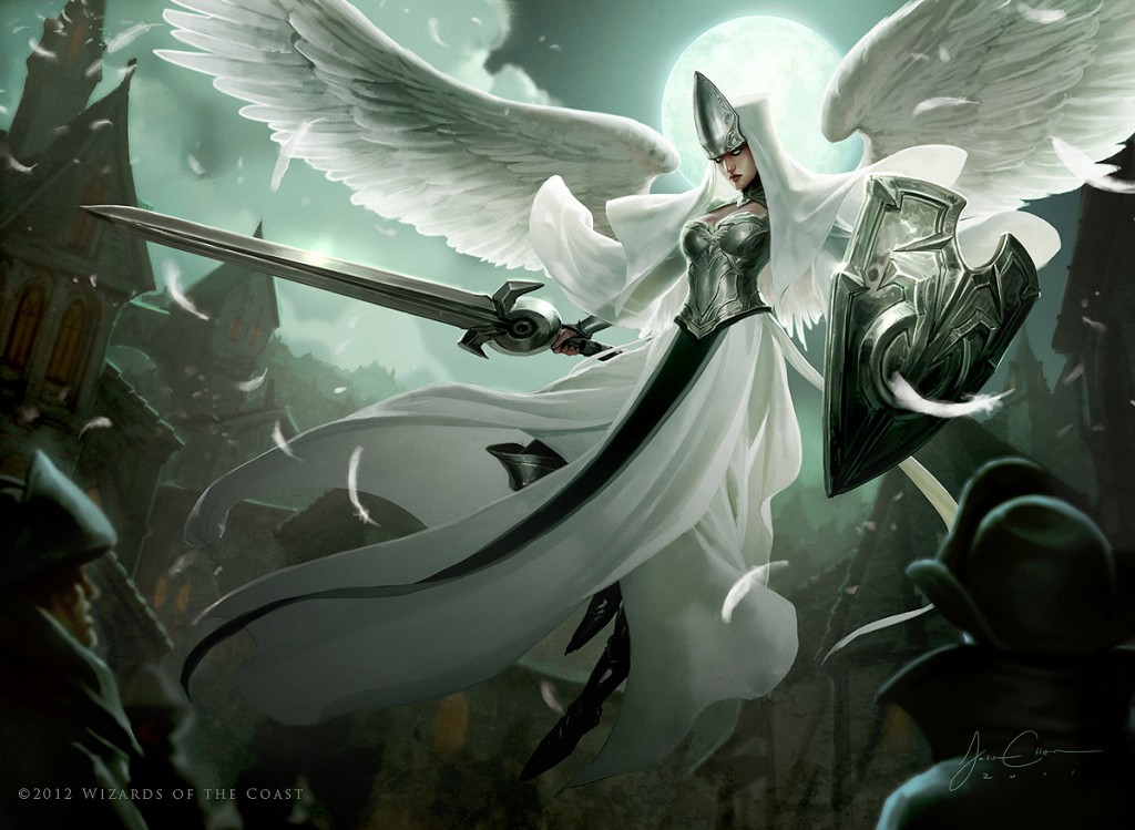 Angelic Overseer MtG Art from Innistrad Set by Jason Chan Art of