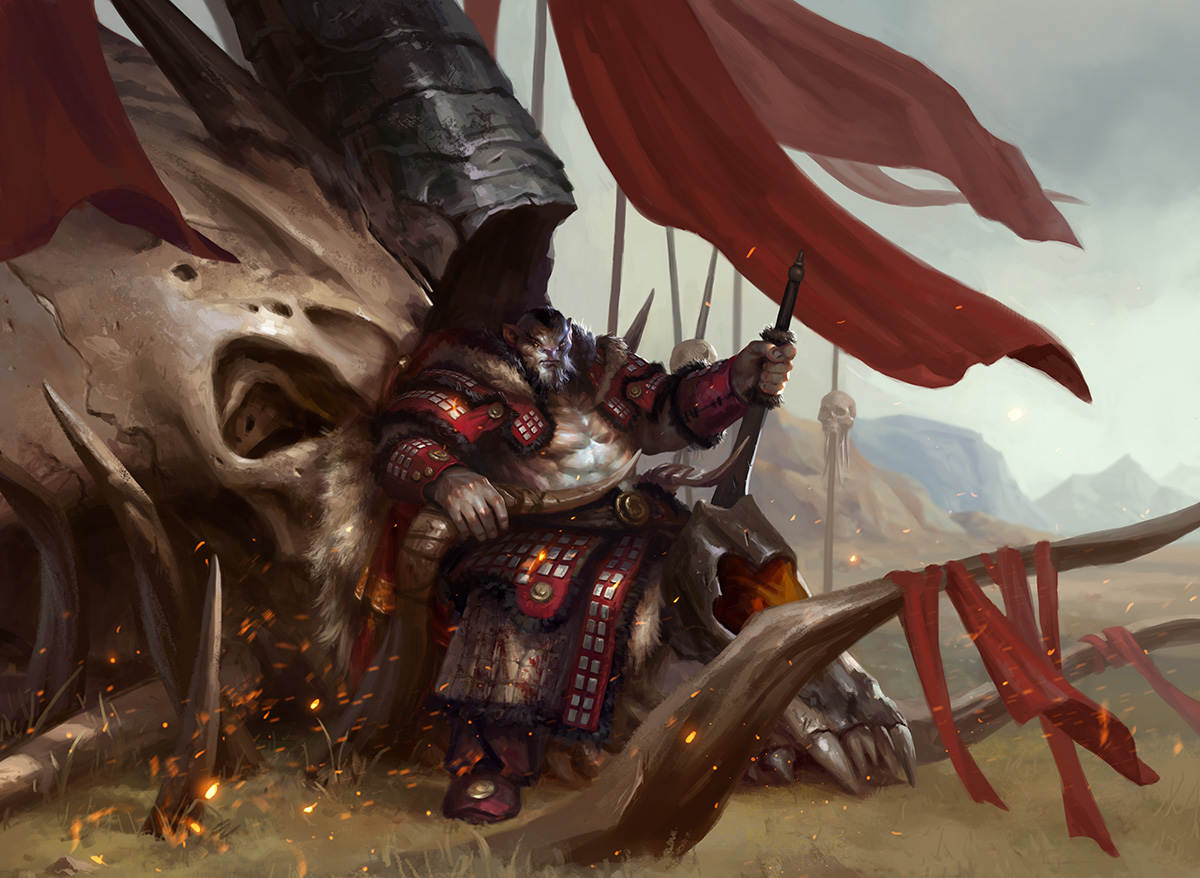 MtG Art: Dragon Throne of Tarkir from Khans of Tarkir Set by Daarken