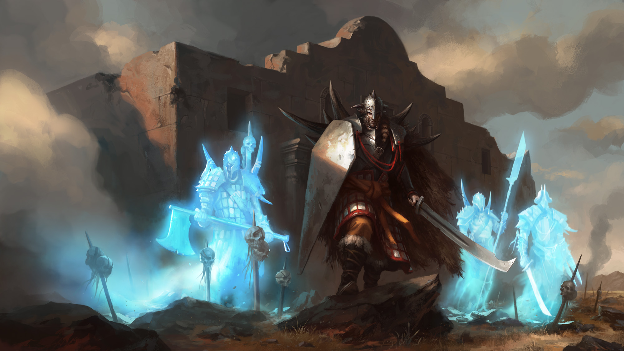 MtG Art GP San Antonio 2014 Playmat from Playmats Set by Daarken Art