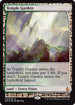Temple Garden (Expeditions) MtG Art from Battle for Zendikar
