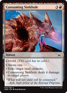 Consuming Sinkhole MtG Art from Oath of the Gatewatch Set by Igor