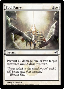Soul Parry MtG Art from Scars of Mirrodin Set by Igor