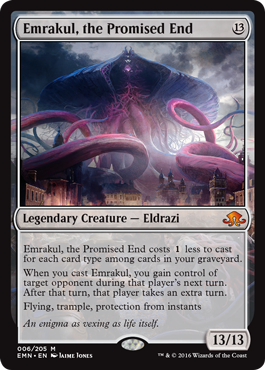 Emrakul, the Promised End MtG Art from Eldritch Moon Set by