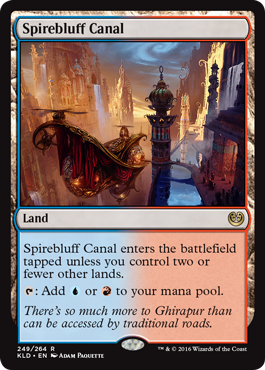 Spirebluff Canal MtG Art from Kaladesh Set by Adam Paquette - Art