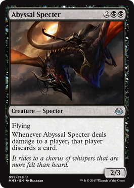 Abyssal Specter *Uncommon* Magic MtG x1 Ice Age MP 