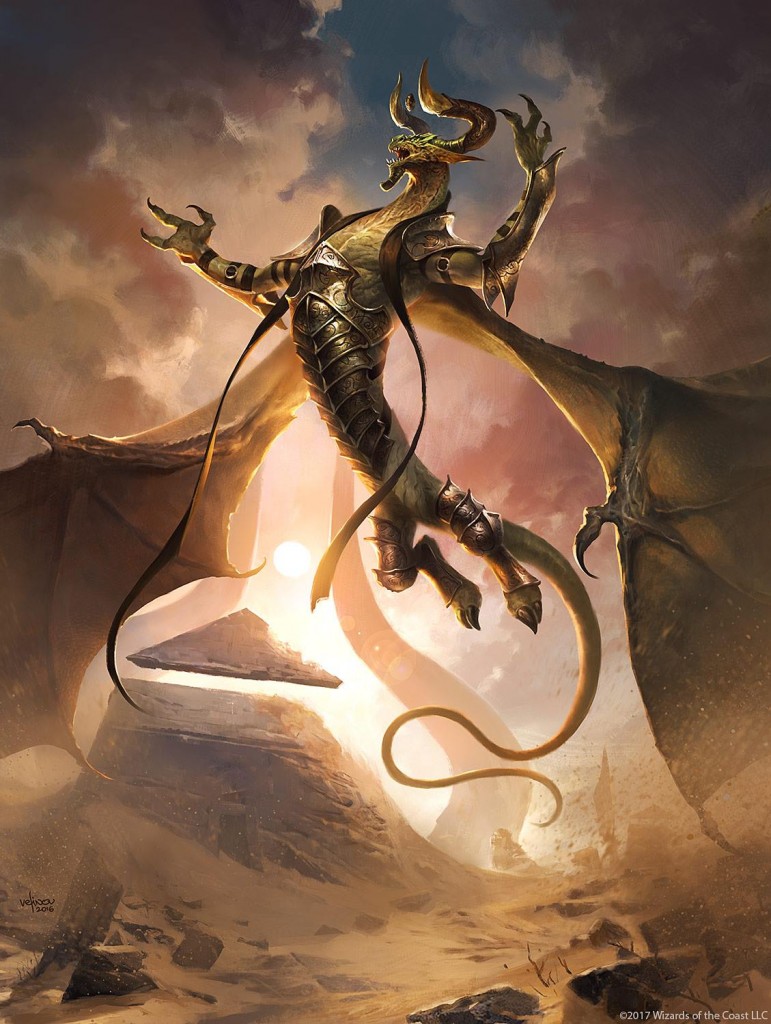 MtG Art: Nicol Bolas, the Deceiver from Hour of Devastation Set by