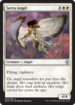 Duel Masters Magic: The Gathering Serra Angel Card - Dominaria Set (White  Creature) Flying Vigilance Angel Card