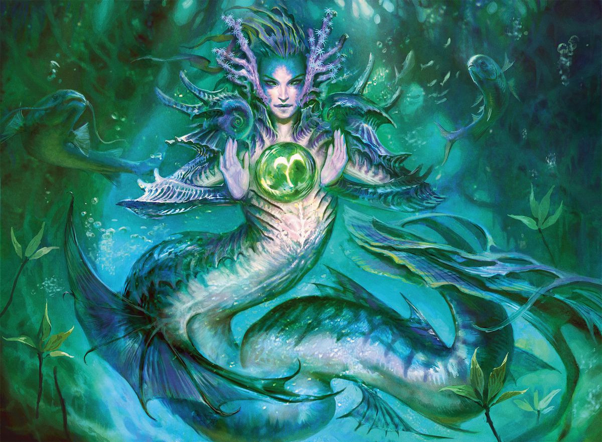 Tatyova, Benthic Druid - Dominaria MtG Art