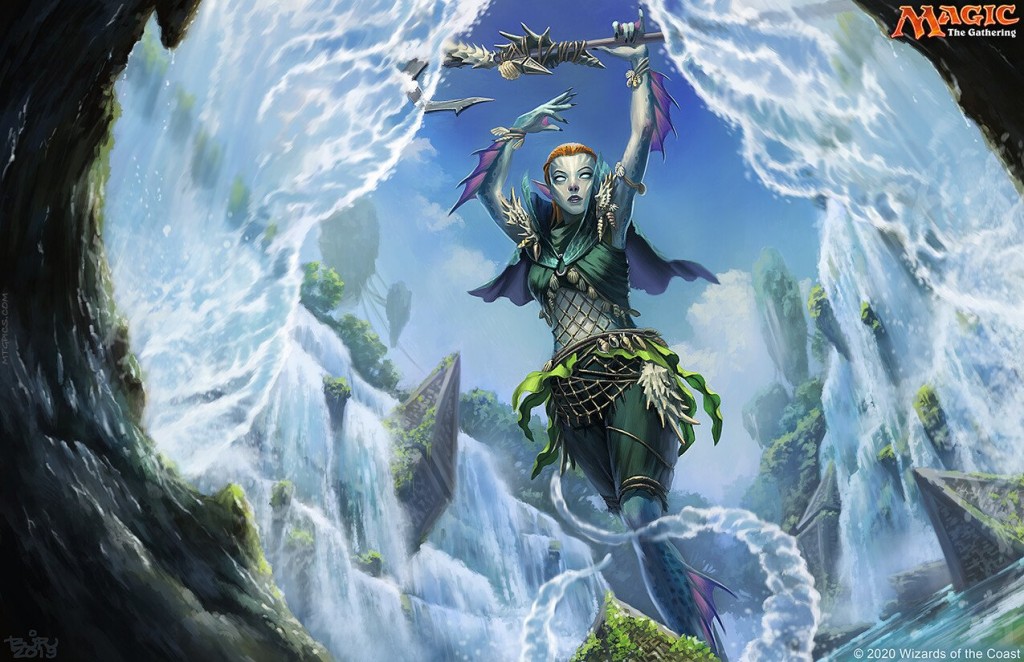 MtG Art Cascade Seer from Zendikar Rising Set by Brian Valeza Art of