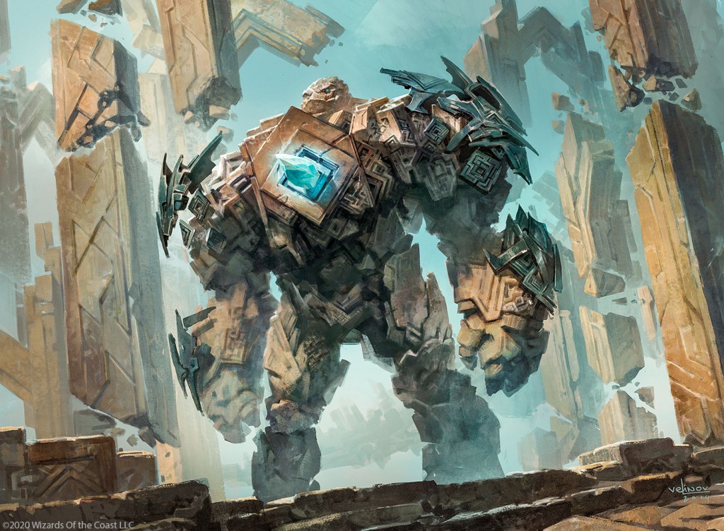 Relic Golem MtG Art from Zendikar Rising Set by Svetlin Velinov Art