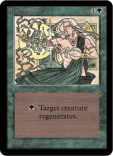 Regeneration MtG Art from Alpha Set by Quinton Hoover - Art