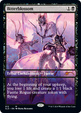 Bitterblossom MtG Art from Secret Lair Set by Olena Richards