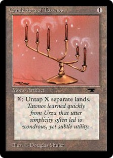 Candelabra of Tawnos MtG Art from Antiquities, Masters Edition IV