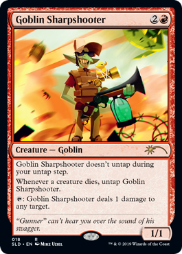 Goblin Sharpshooter MtG Art from Secret Lair Set by Mike Uziel - Art of