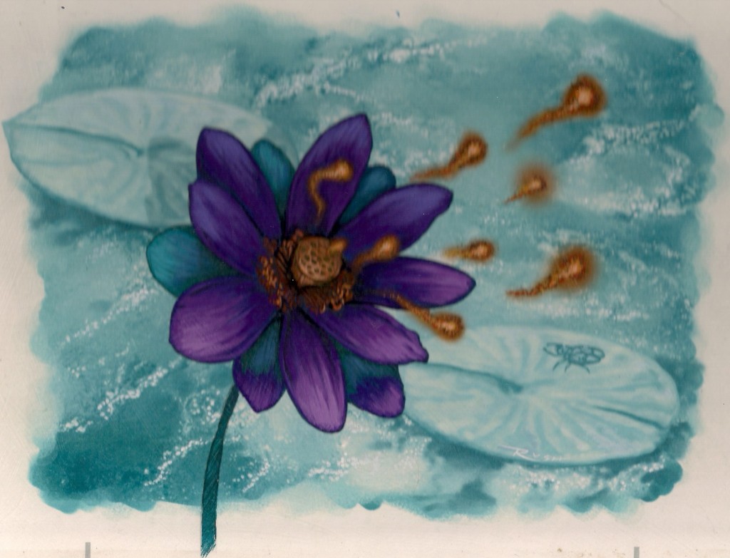 Lotus Bloom MtG Art from Time Spiral Remastered Set by Christopher Rush