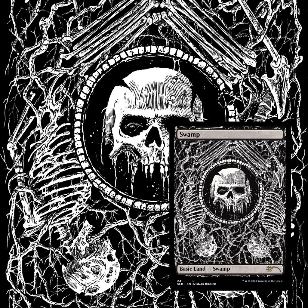 Swamp MtG Art from Secret Lair Set by Mark Riddick Art of Magic the Gathering