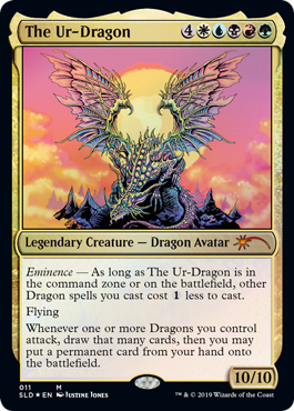 The Ur-Dragon MtG Art from Secret Lair Set by Justine Jones - Art of Magic:  the Gathering