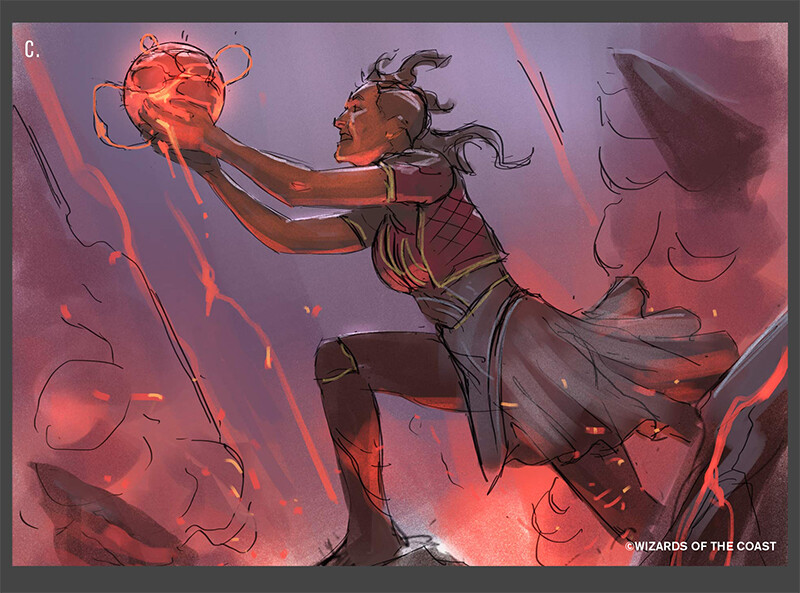 Igneous Inspiration 2 - Strixhaven MtG Art