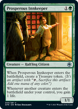 Prosperous Innkeeper MtG Art from Adventures in the