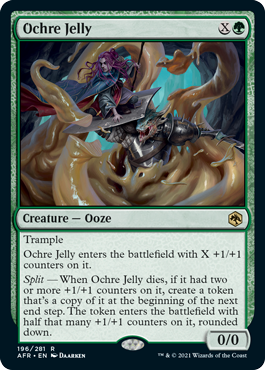 MTG オーカー・ジェリー/Ochre Jelly FOIL 1枚 シンボル Ochre Jelly MtG Art from Adventures in the Forgotten Realms