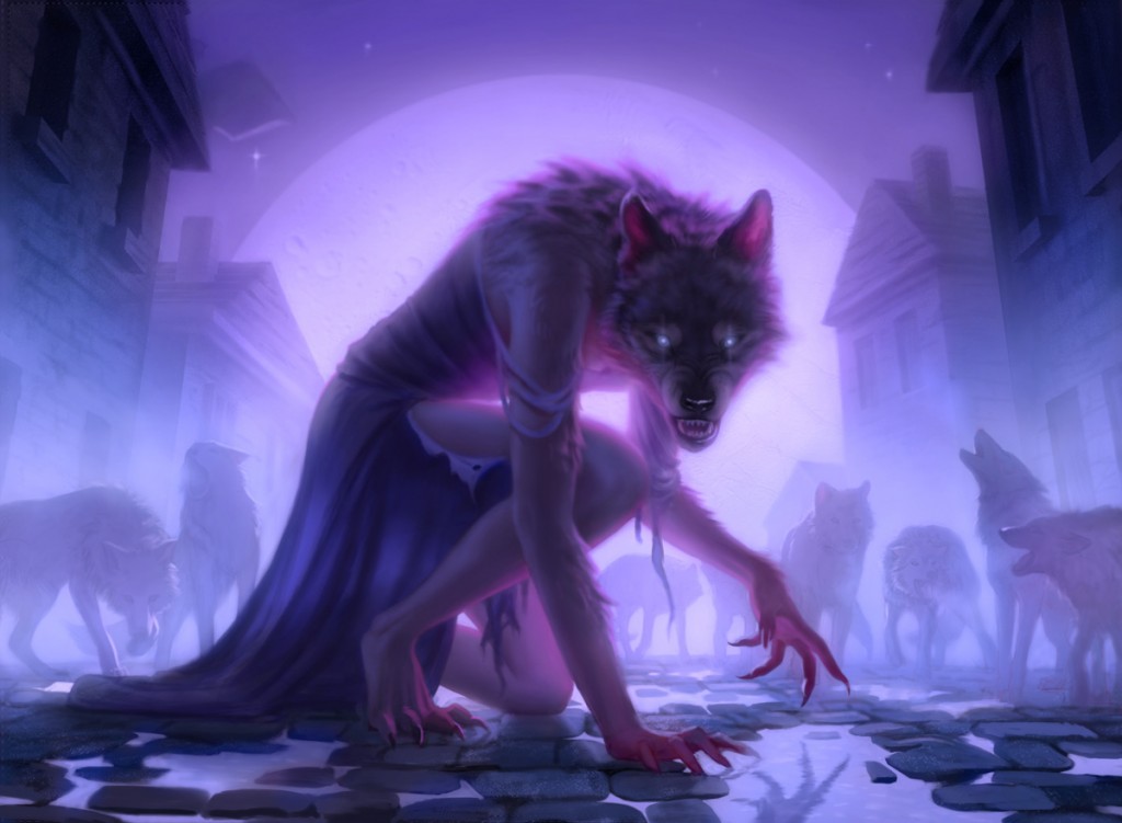 Werewolf Pack Leader MtG Art from Adventures in the Realms