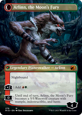 Arlinn, the Moon's Fury (Variant) 2 - Innistrad Midnight Hunt Spoiler