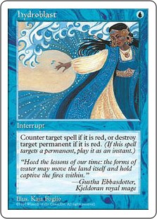 Hydroblast MtG Art from Fifth Edition, Ice Age, Masters Edition Set by Kaja Foglio - Art of Magic: the Gathering Hydroblast MtG Art from Fifth Edition, Ice Age, Masters Edition Set by Kaja Foglio - Art of Magic: the Gathering