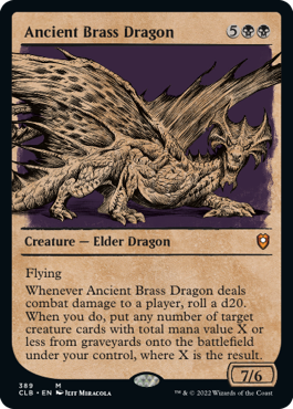 Ancient Brass Dragon (Variant) MtG Art from Commander Legends: Battle for  Baldur's Gate Set by Jeff Miracola - Art of Magic: the Gathering
