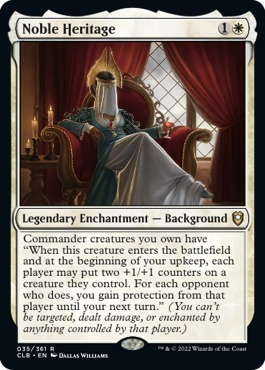 Noble Heritage MtG Art from Commander Legends: Battle for Baldur's