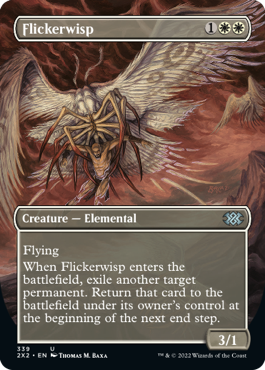 Flickerwisp (Variant) MtG Art from Double Masters 2022 Set by
