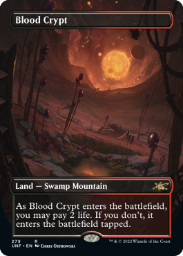 Blood Crypt MtG Art from Unfinity Set by Chris Ostrowski ‏ - Art