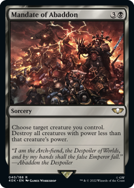 MTG Warhammer 40k chaos commander deck is cascade crazy