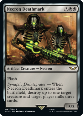 Necron Deathmark MtG Art from Warhammer 40000 Set by Games