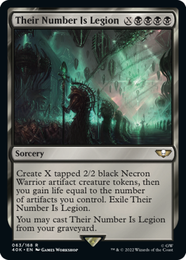 Their Number Is Legion MtG Art from Warhammer 40000 Set by Games