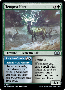 Tempest Hart MtG Art from Wilds of Eldraine Set by Aldo Dominguez