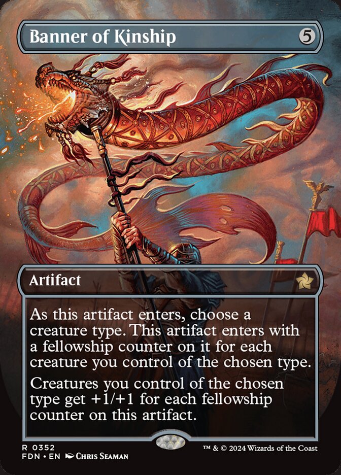 Banner of Kinship (Variant) MtG Art from Foundations Set by Chris