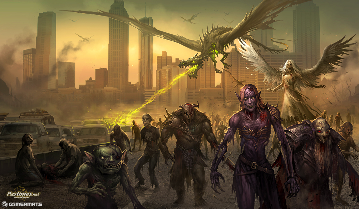 プレイマット　GP: Atlanta 2014 Walking Dead Atlanta MtG Grand Prix Playmat - 23rd - 25th May MtG Art