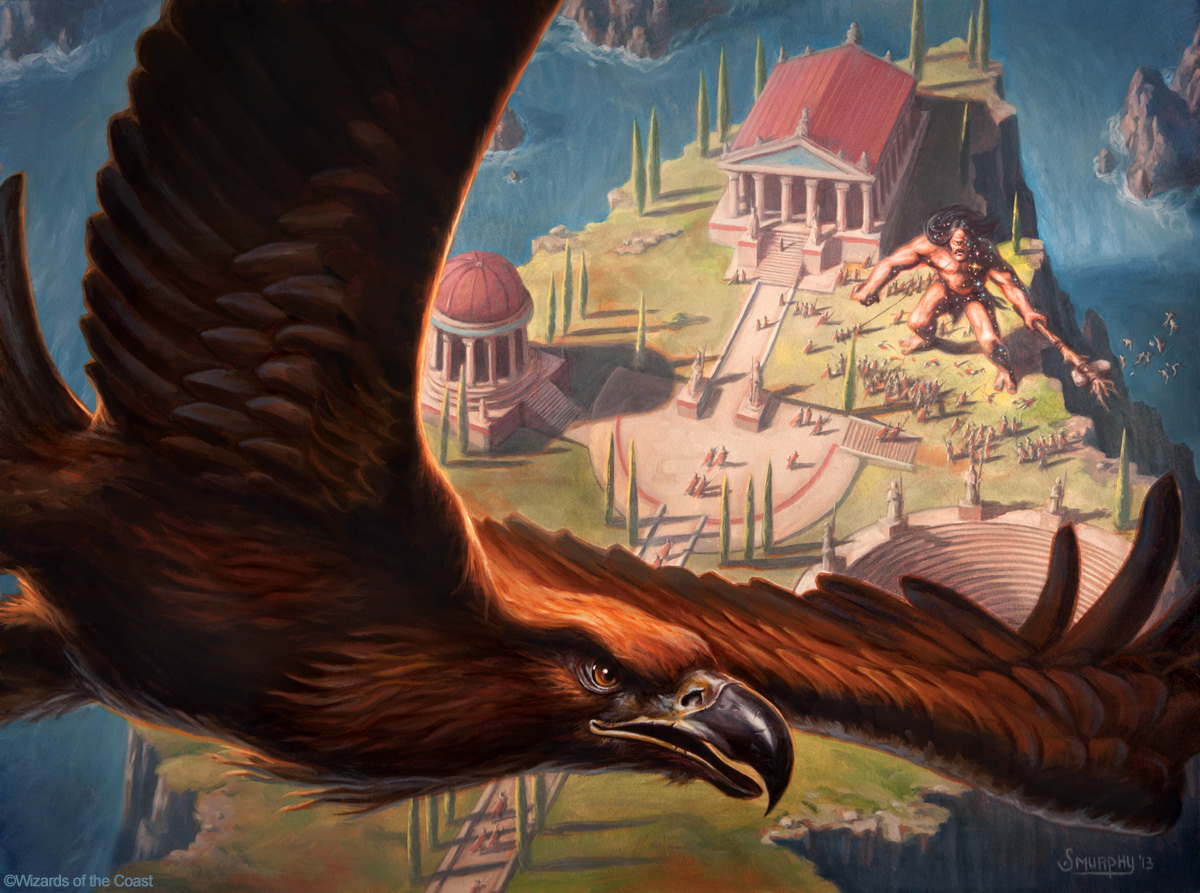 Eagle of the Watch MtG Art from Journey into Nyx Set by Scott