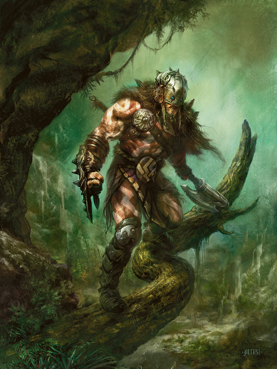 Garruk Wildspeaker - MtG Planeswalker Art. 