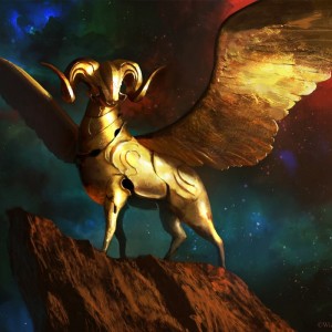 Gold-Forged Sentinel - MtG Art