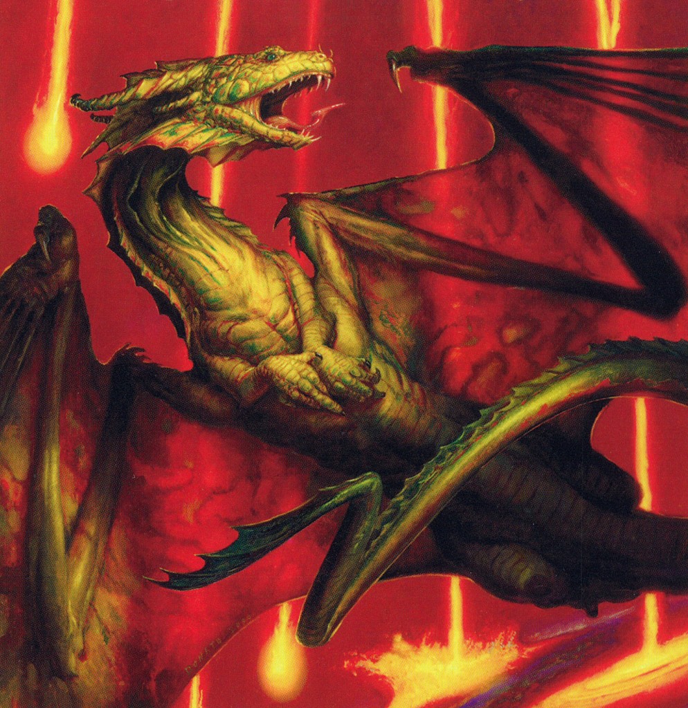 thumbnail image 2 of MTG Shivan Dragon Revised Edition - Moderately Played - 1x Single Card 2 of 5