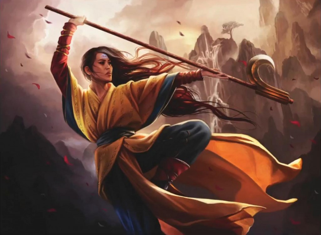 Narset, Enlightened Master MtG Art from Khans of Tarkir Set by Magali Villeneuve
