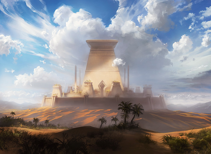 MtG Art: Sandsteppe Citadel from Khans of Tarkir Set by Sam Burley ...