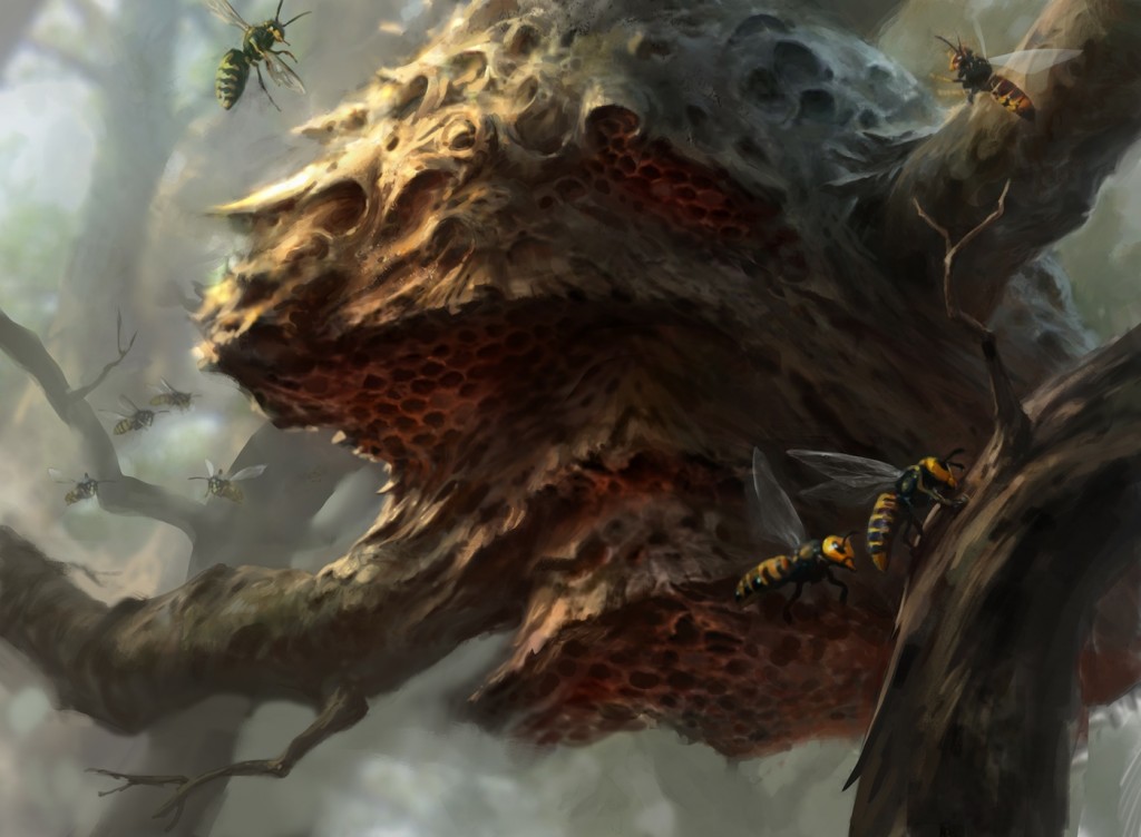 Hornet Nest , M15 , Light play , MTG , FREE SHIPPING