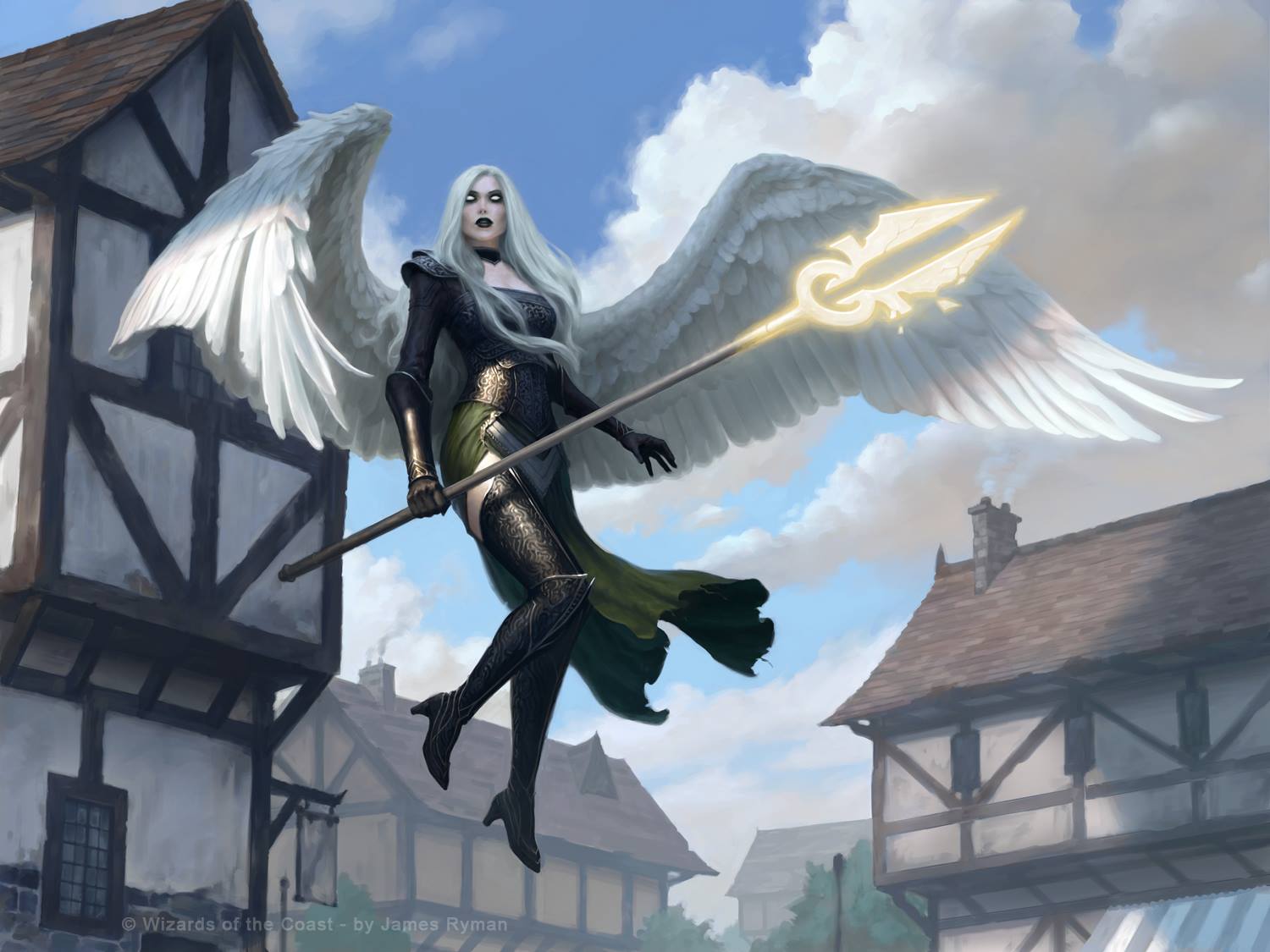 Archangel Avacyn MtG Art from Shadows over Innistrad Set by James 