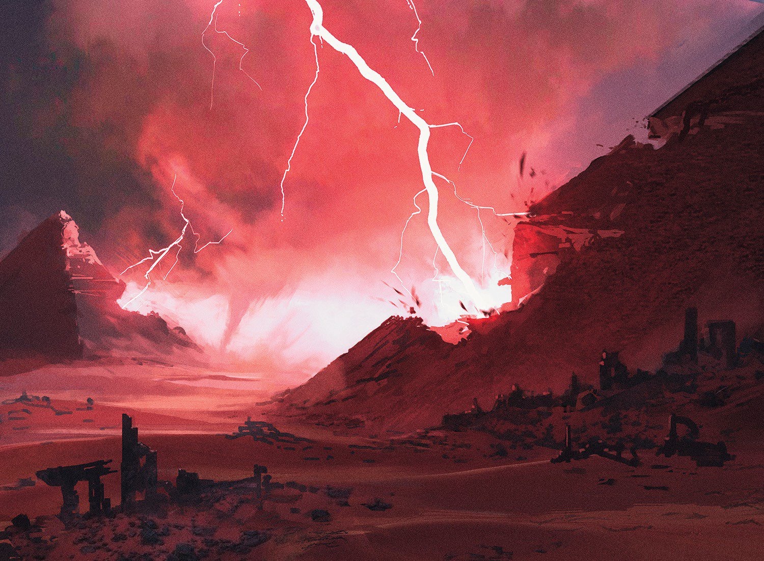 Ramunap Ruins MtG from Hour of Devastation Set by Florian Gesincourt Art of Magic: the Gathering