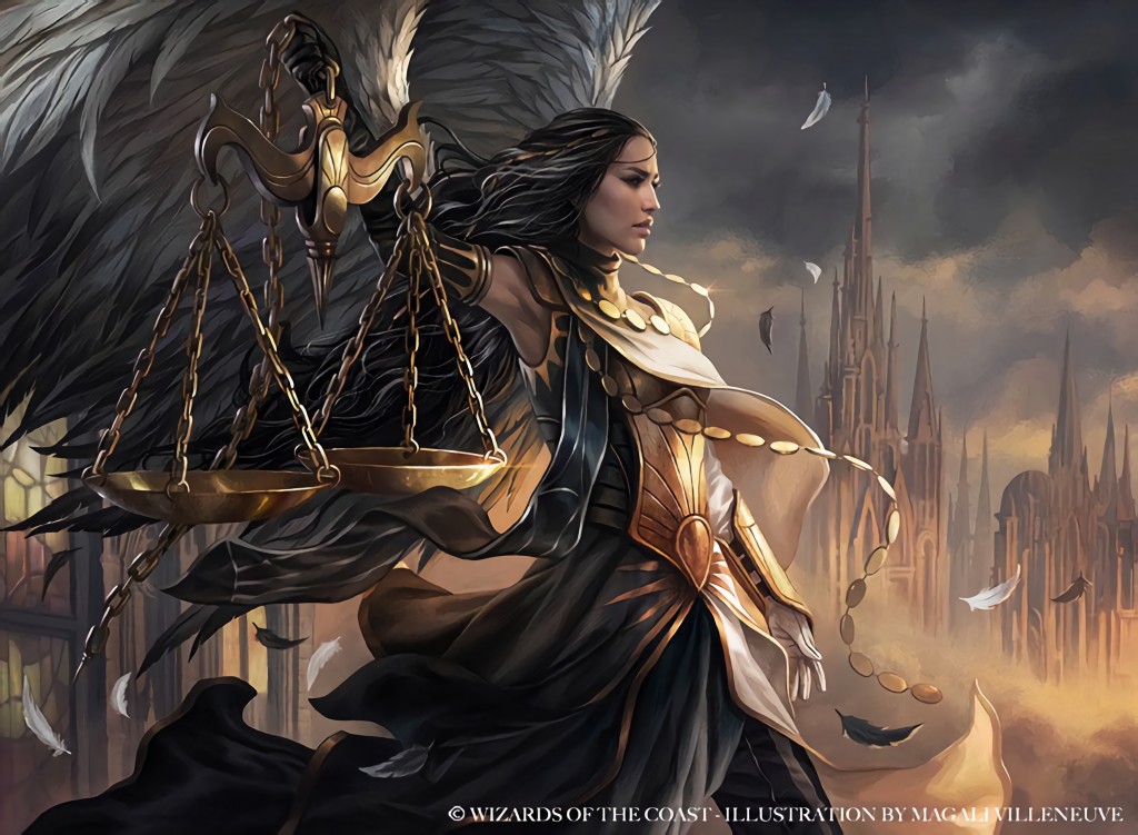 Seraph of the Scales MtG Art from Ravnica Allegiance Set by Magali Villeneuve Art of Magic